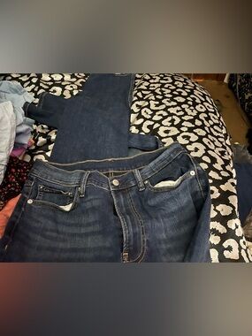 Calvin Klein Women's Straight-Leg Jeans in Dark Blue